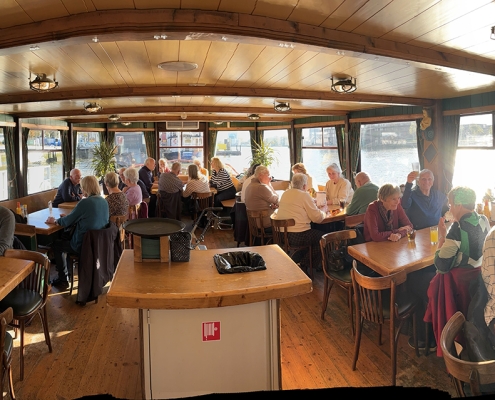 GLM vrijwilligers op de boot