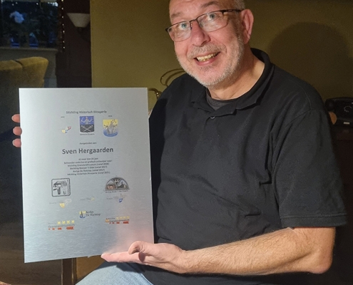 Sven Hergaarden neemt plateau in ontvangst Sven Hergaarden neemt plateau in ontvangst
