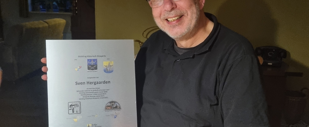 Sven Hergaarden al 25 jaar beheerder van websites Stichting Historisch Dinxperlo