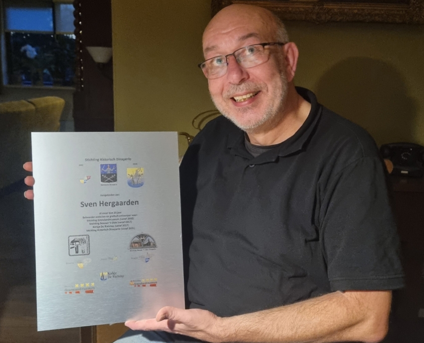 Sven Hergaarden al 25 jaar beheerder van websites Stichting Historisch Dinxperlo